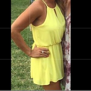 Yellow summertime romper